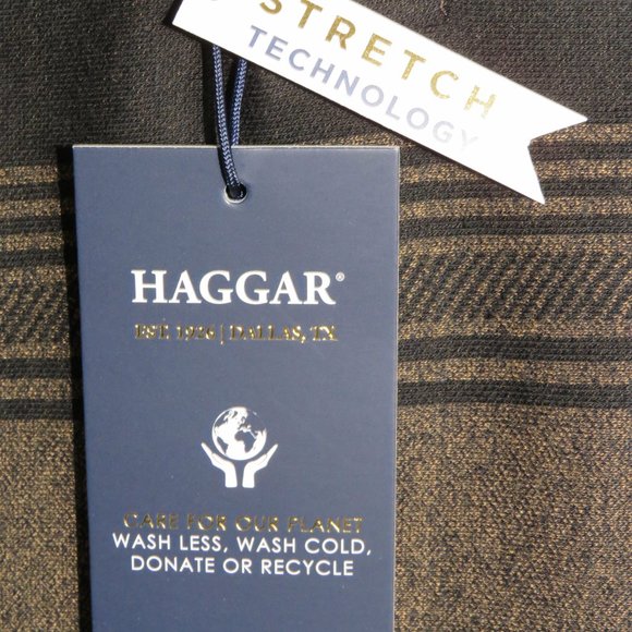 Haggar* Men's Long Sleeve 1/4 Button Pullover Sweater~ Size 4XB (Copper‎ Black) - Picture 5 of 11